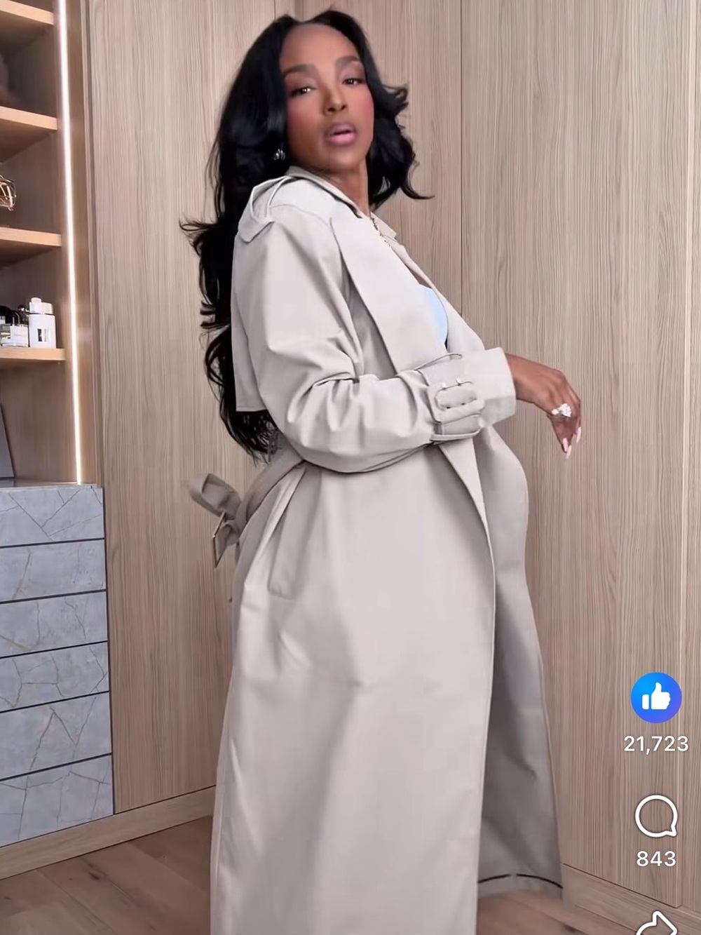 YPB Light Beige Trench Coat with Self-Tie Belt